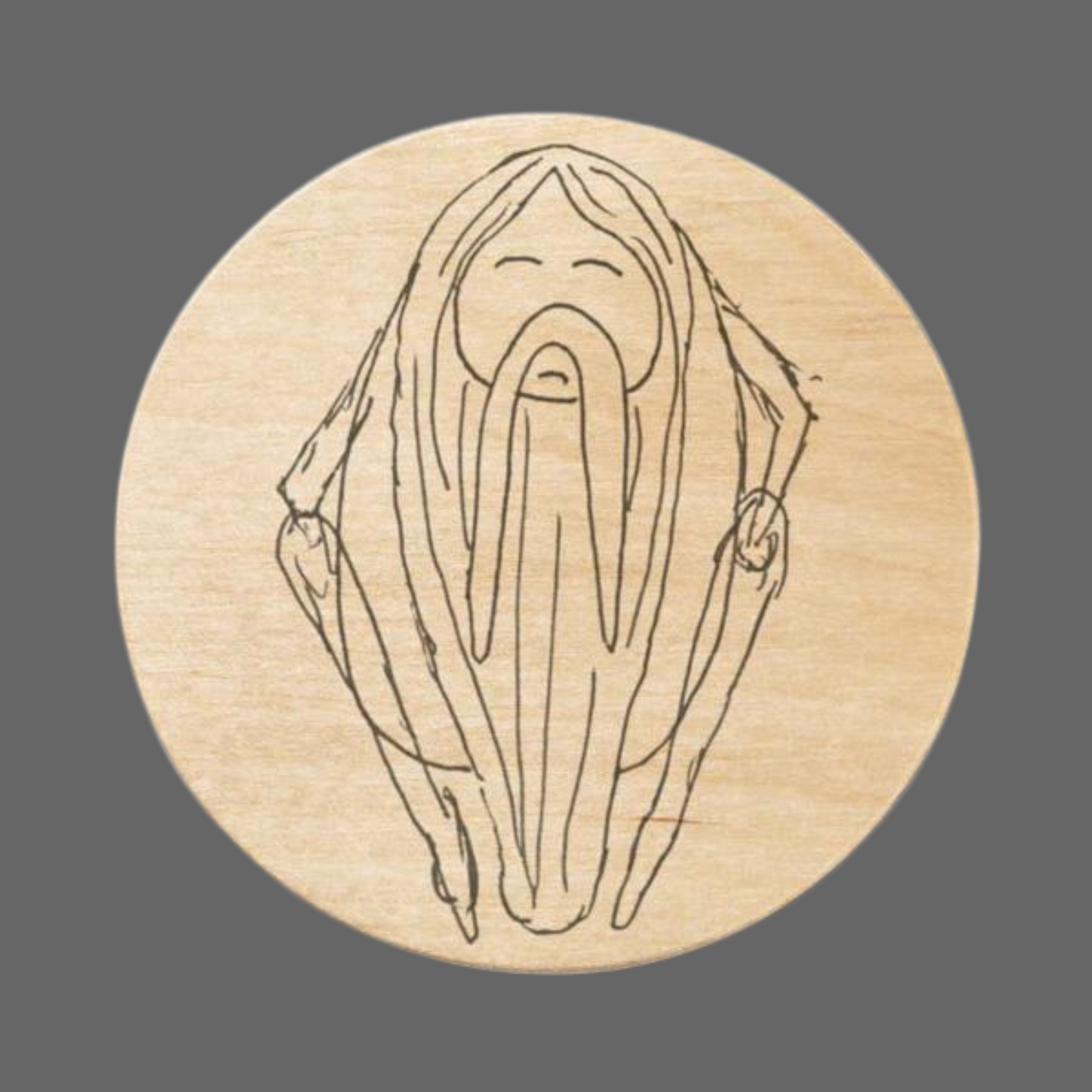 Bearded Gypsy Magnetic Wooden Bottle Opener