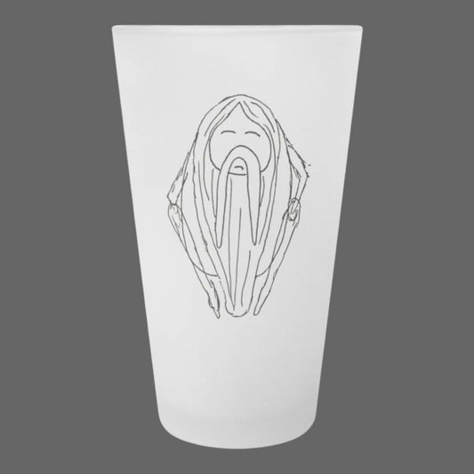 Bearded Gypsy Frosted Pint Glass