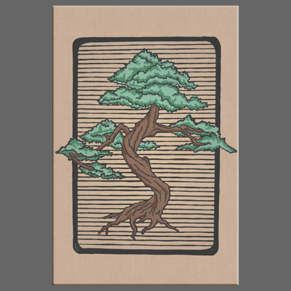 Bonsai Rectangle Canvas Wrap