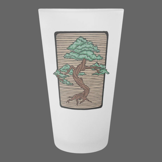 Bonsai Frosted Pint Glass