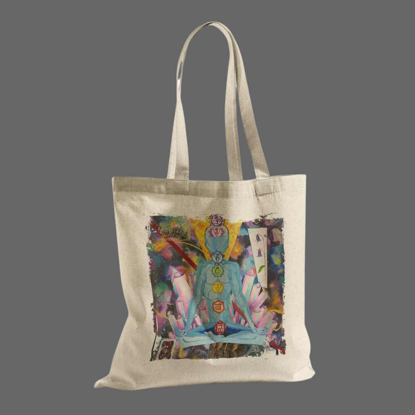 Chakra Cotton Tote Bag