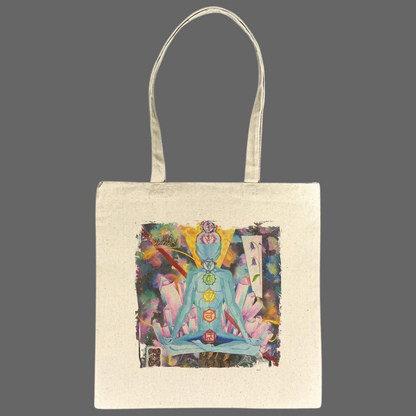 Chakra Cotton Tote Bag