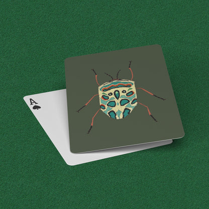 Needlepoint Beetle Playing Cards