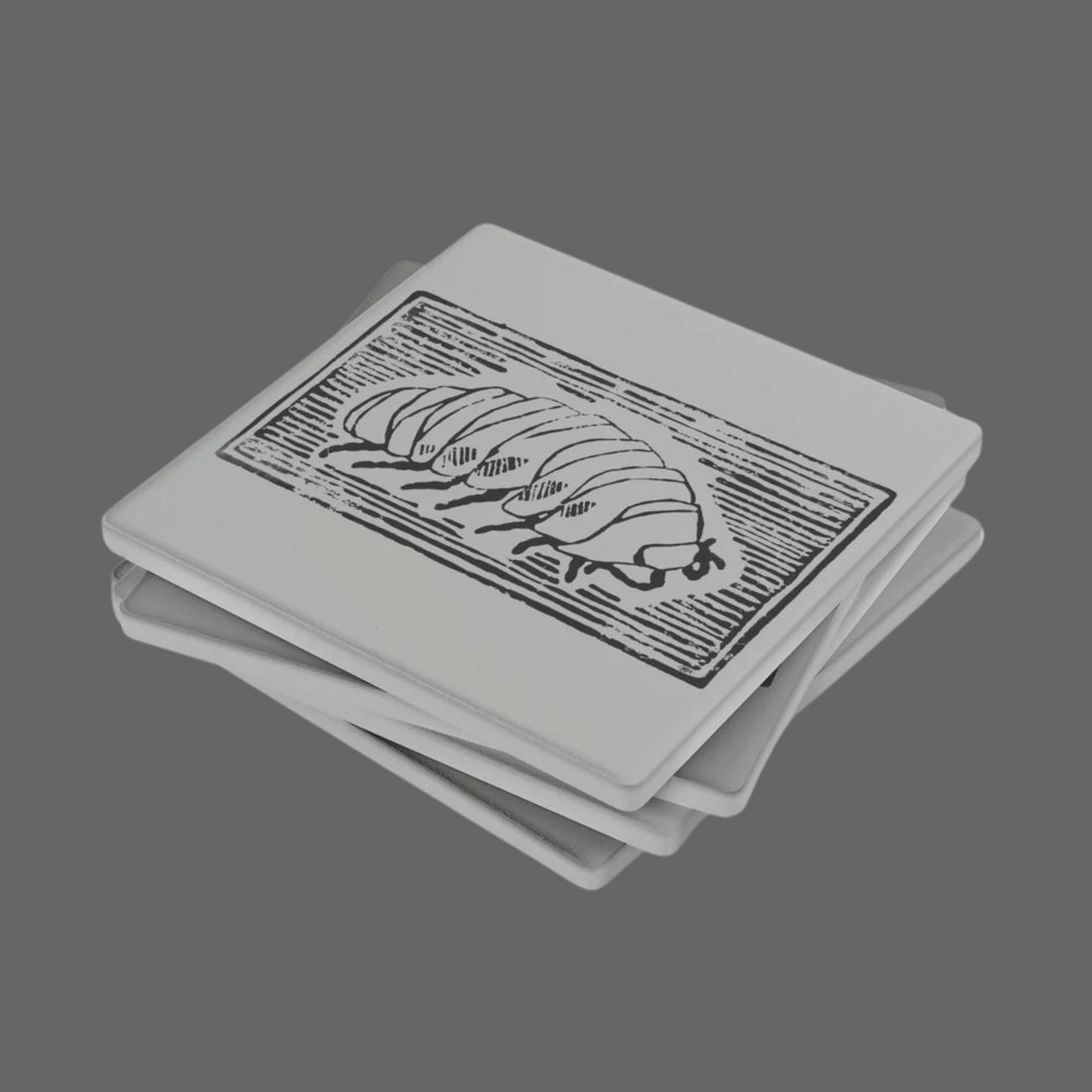 Isopod Square Stone Coasters 4pk