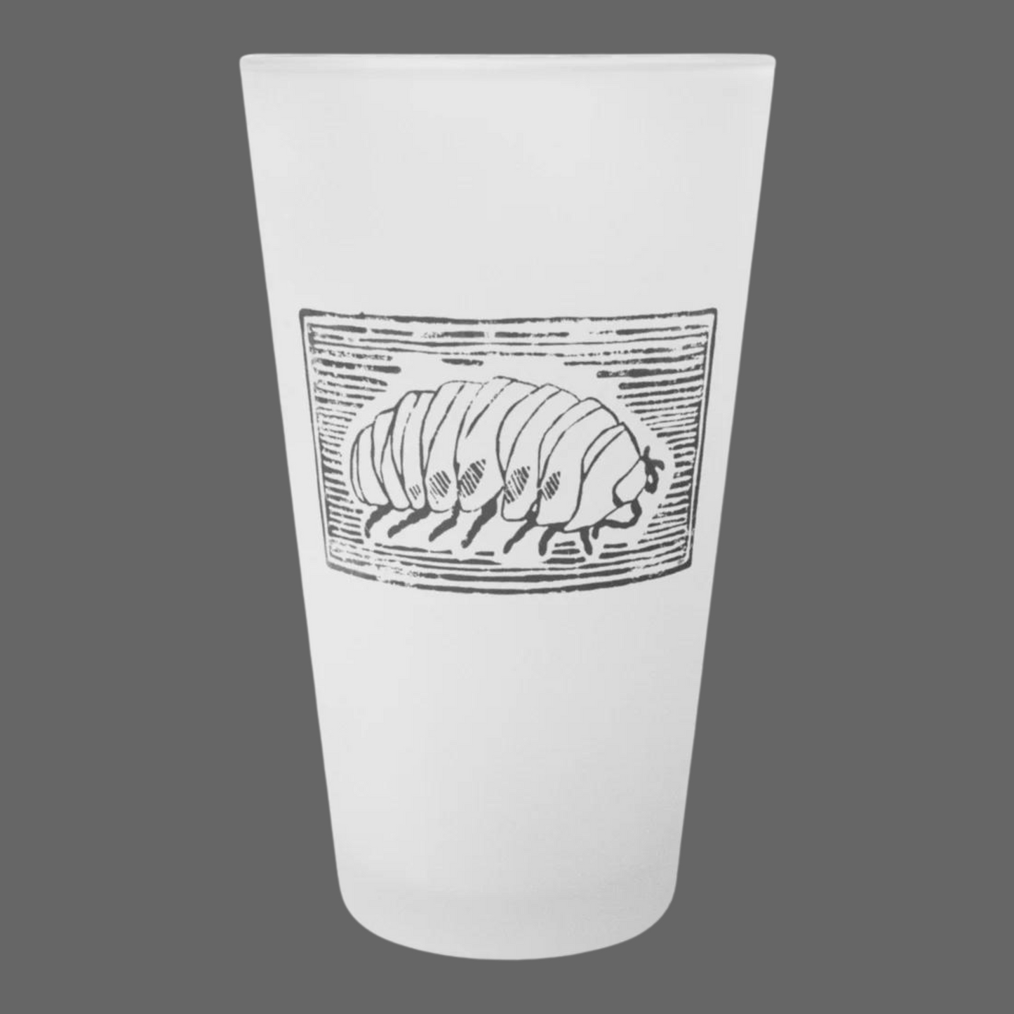 Isopod Frosted Pint Glass