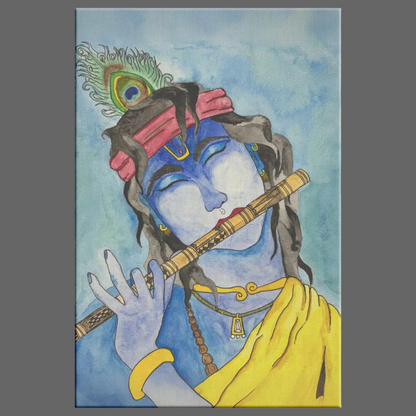 Krishna Rectangle Canvas Wrap