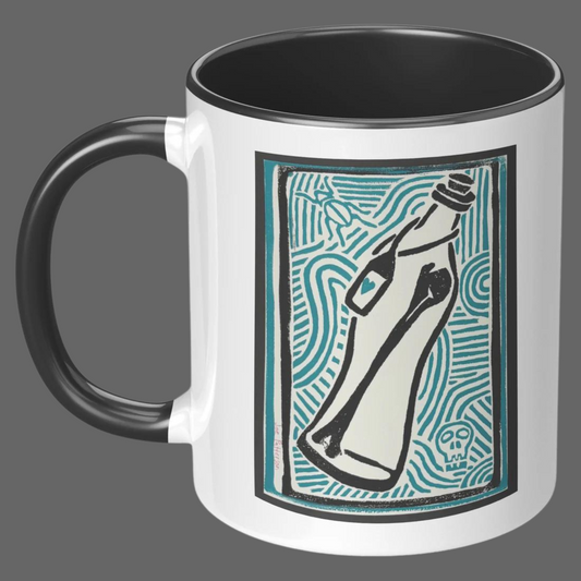 Message in a Bottle 11oz Accent Mug