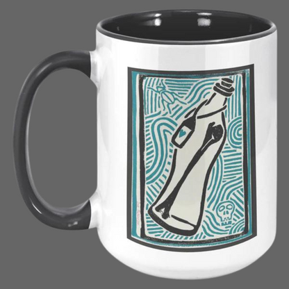 Message in a Bottle 15oz Accent Mug