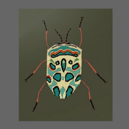 Needlepoint Beetle 20x24 Poster