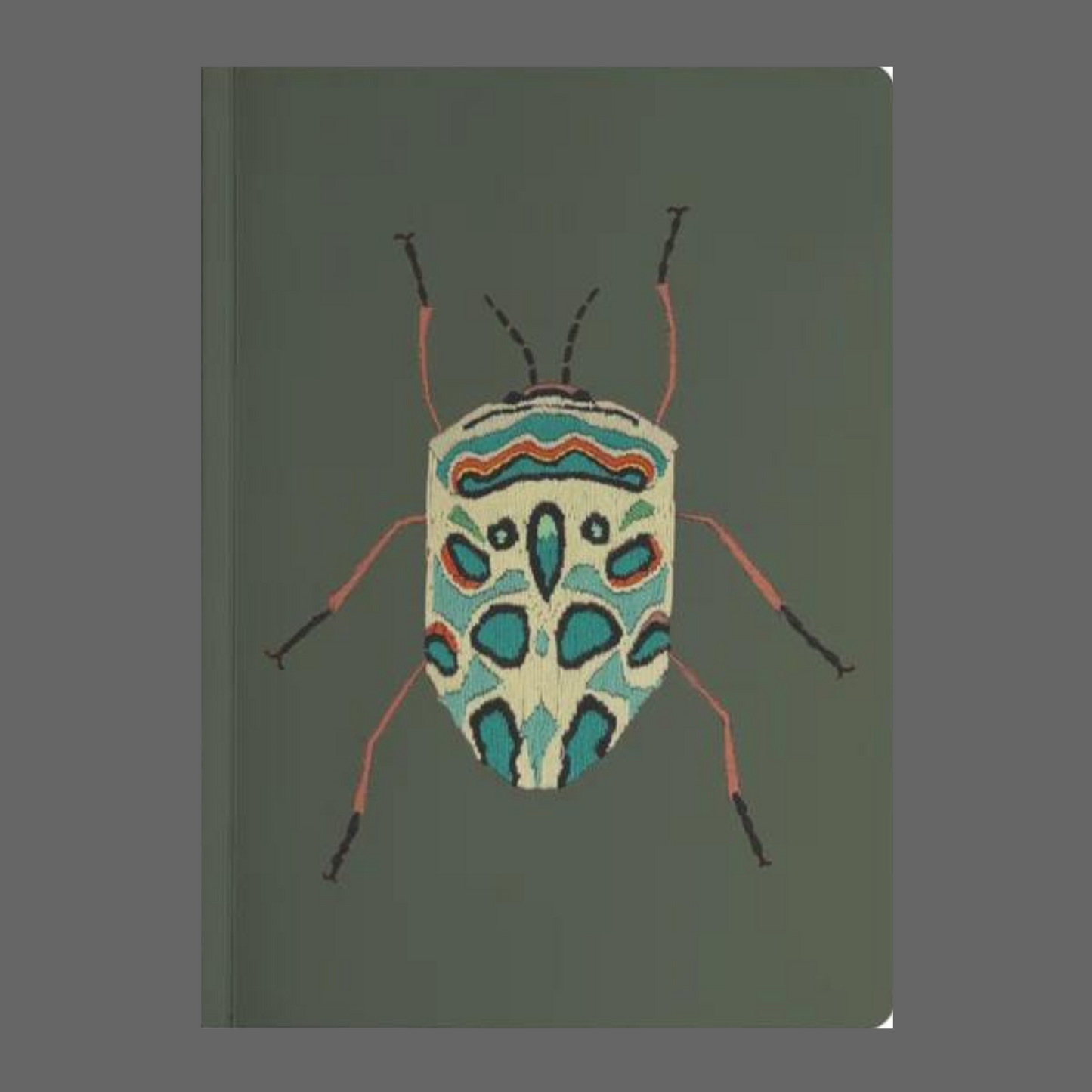 Needlepoint Beetle Paperback Notebook