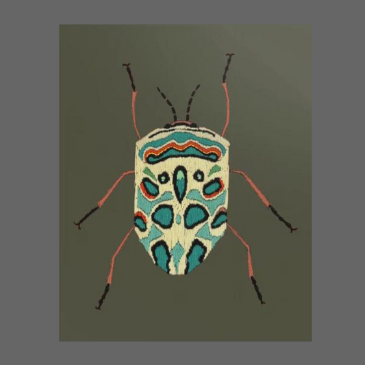 Needlepoint Beetle 8x10 Poster