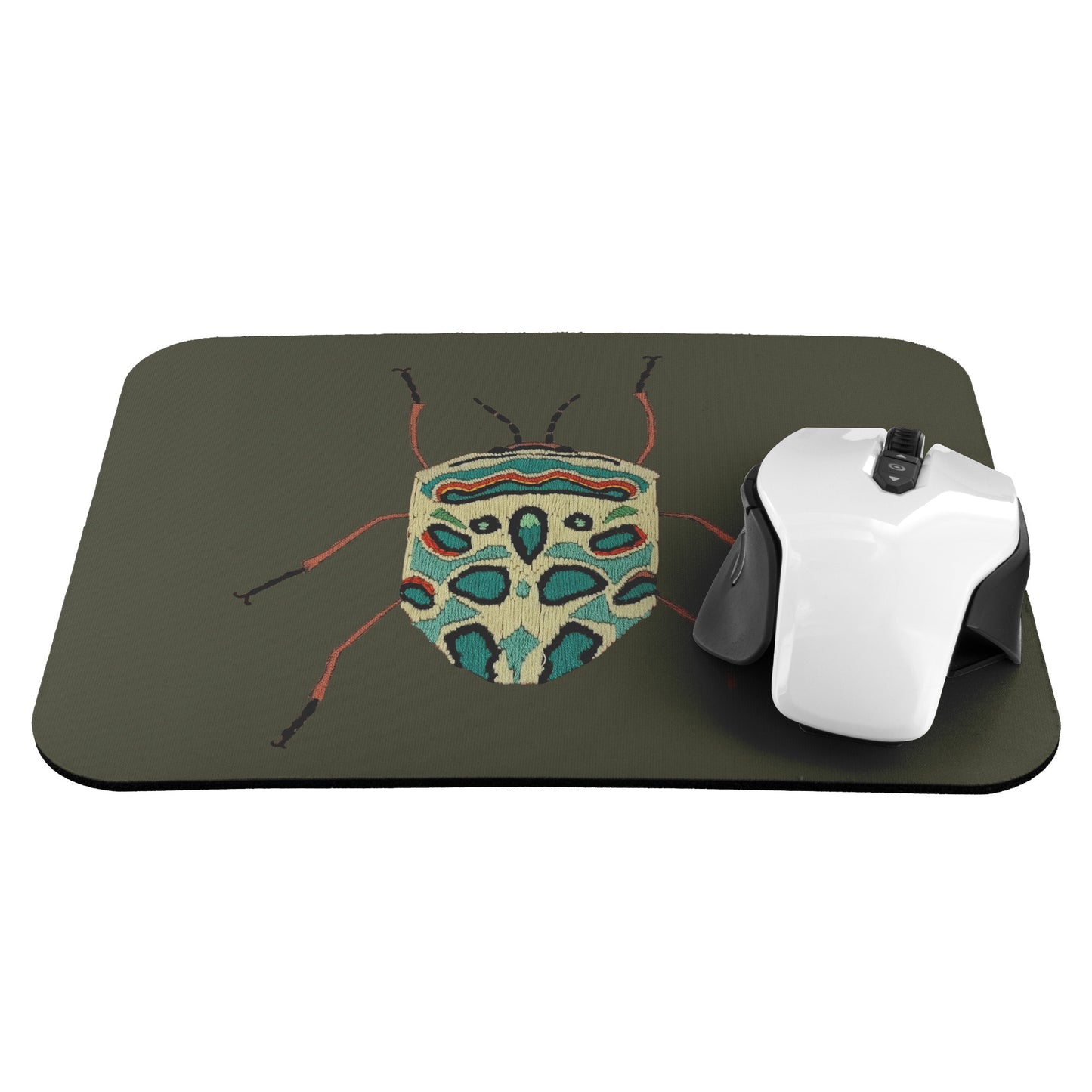 Needlepoint Beetle Mousepad