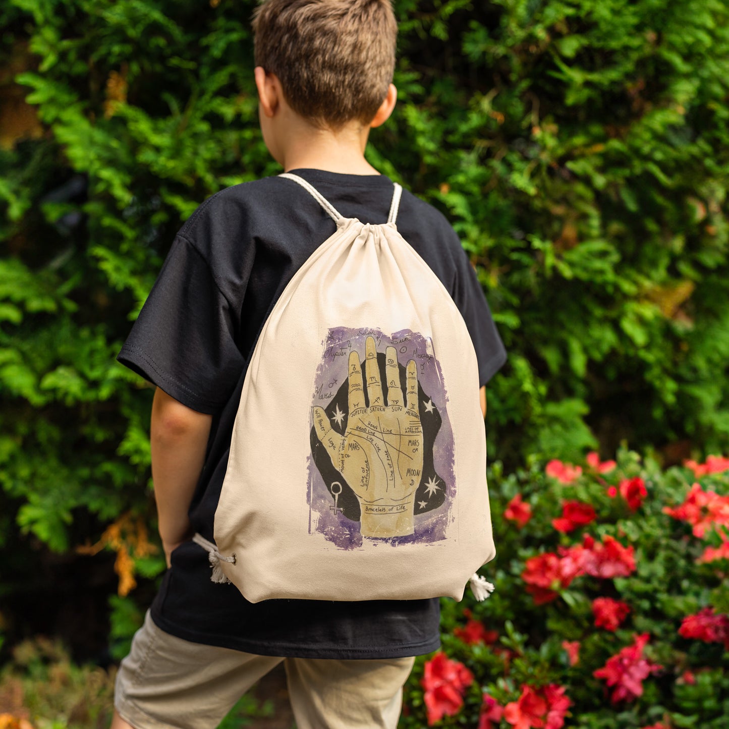 Zodiac Palm String Backpack